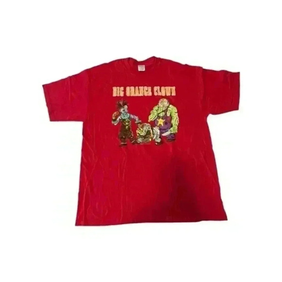 BIG ORANGE CLOWN  Licensed‎ Adult Men's  Red Band T-Shirt XL - Picture 1 of 4